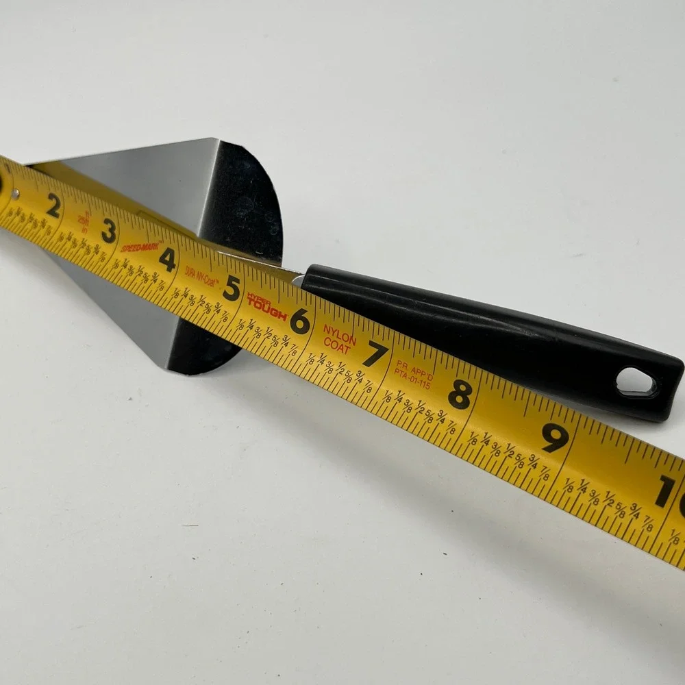 Vintage EKCO Pie Cake Server Chromium Plated Black Handle USA Made Kitchen Tool